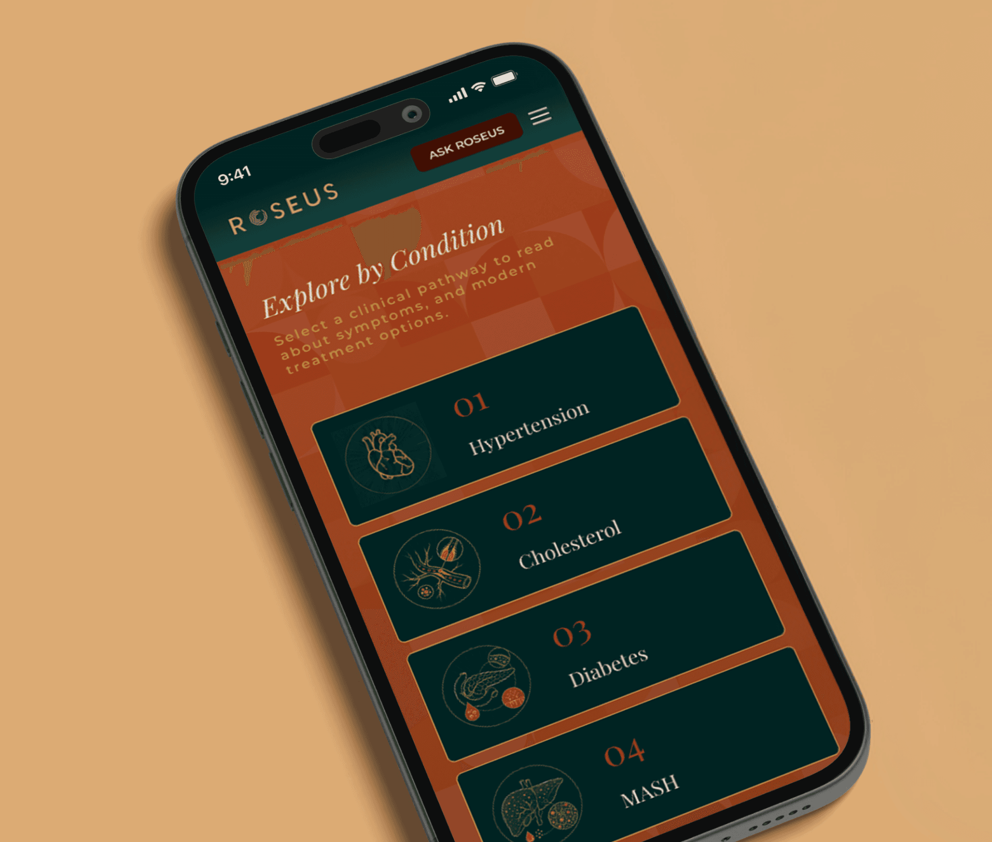 Conditions hub view mobile