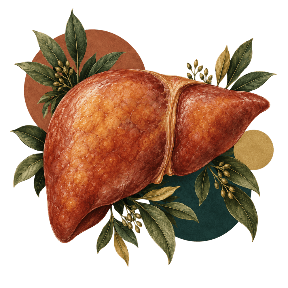 Liver with graphic elements